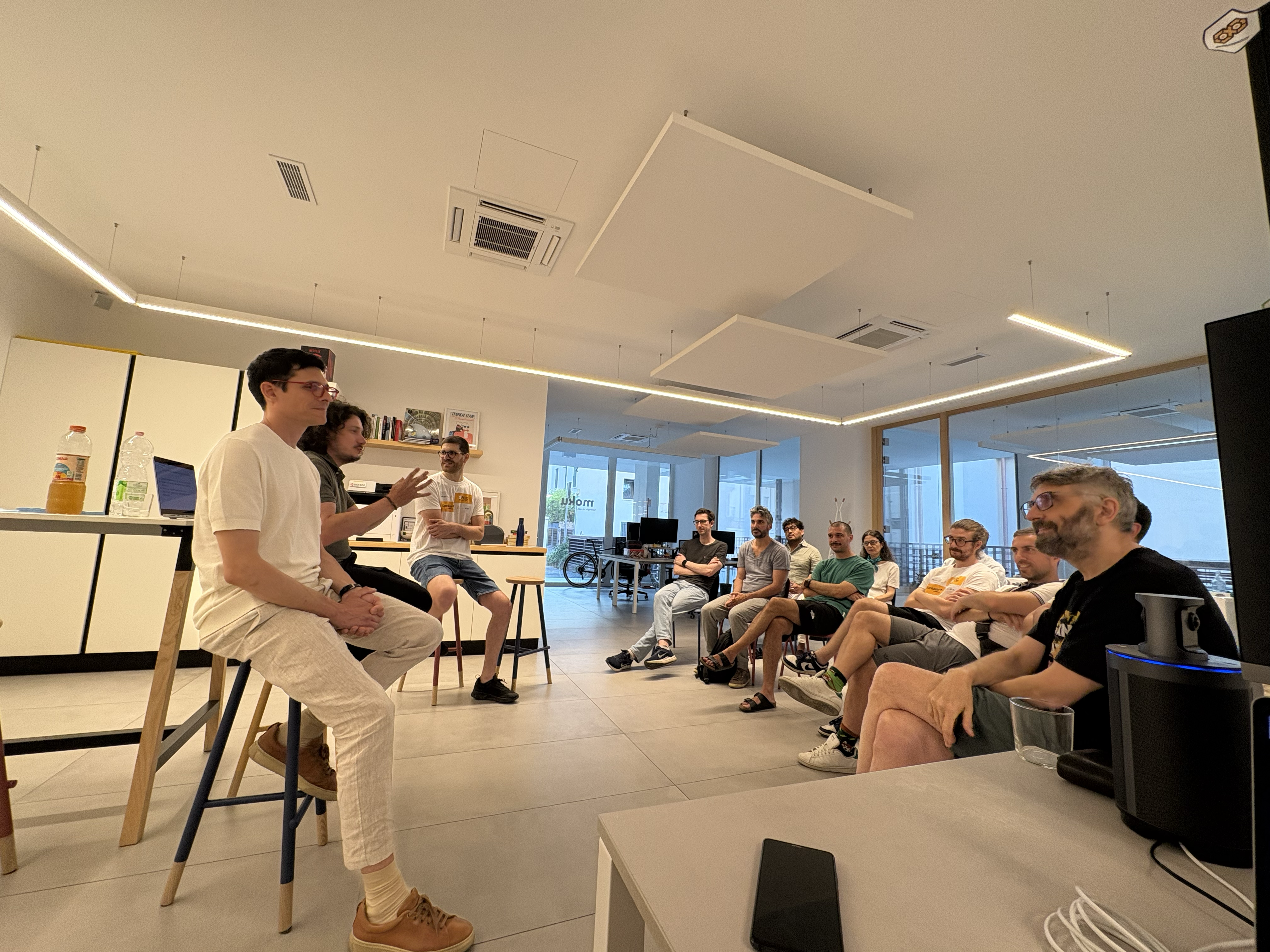 Michele Redolfi, Simone Pozzebon, Matteo Granzotto e il pubblico del MUG
